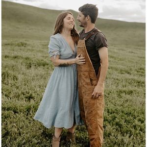 Free People Size Medium Love Of My Life Midi Dress